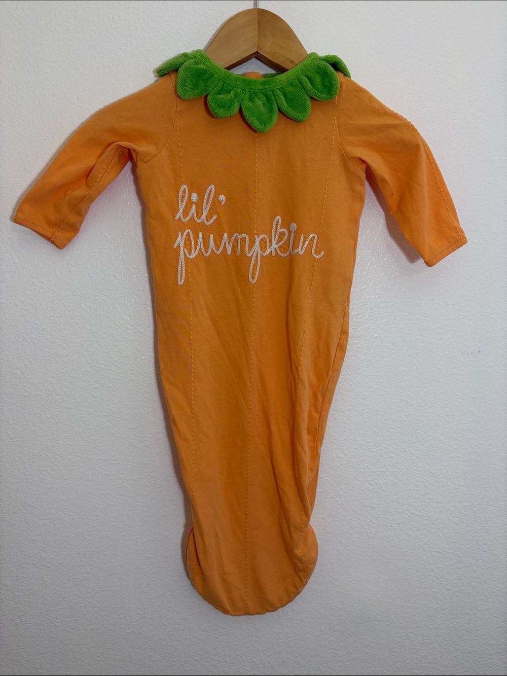 Pottery Barn Kids Lil Pumpkin Orange Cotton Sleep Sack Halloween Costume